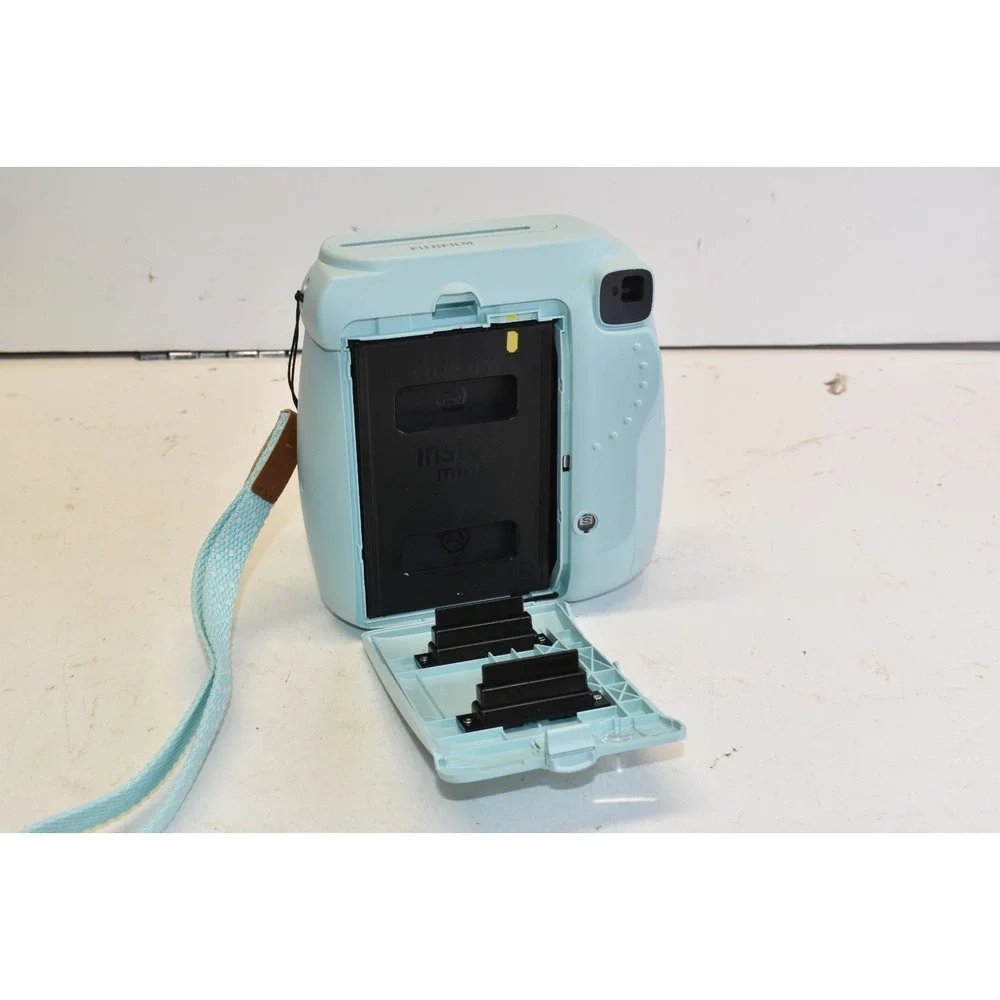 Fujifilm Instax Mini 9 Instant Camera Ice Blue Wrist Strap With Travel Case‎